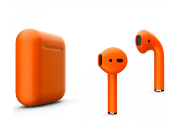 Беспроводные наушники Apple AirPods 2 Color (без беспроводной зарядки чехла) Оранжевый