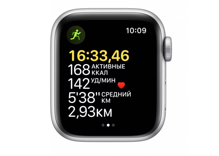 Часы Apple Watch SE GPS 40mm Aluminum Case with Sport Band серебристый/синий омут MKNY3