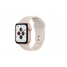 Часы Apple Watch SE GPS 44mm Aluminum Case with Sport Band золотистый/сияющая звезда MKQ53
