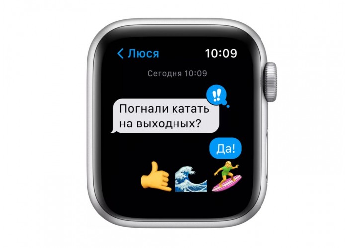 Часы Apple Watch SE GPS 44mm Aluminum Case with Sport Band Серебристый/синий омут MKQ43