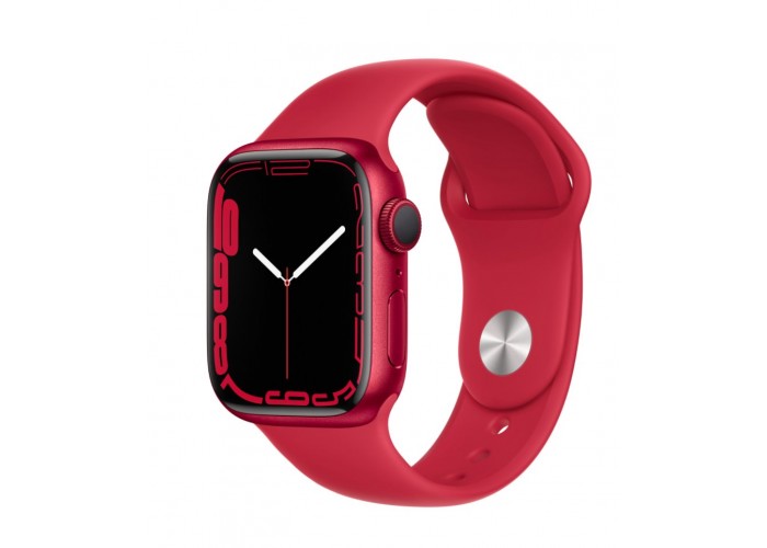 Часы Apple Watch Series 7 GPS 41mm Aluminum Case with Sport Band (PRODUCT)RED MKN23