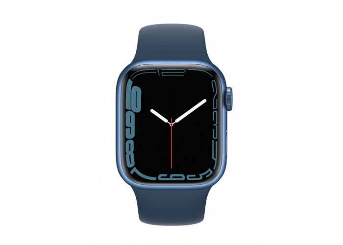 Часы Apple Watch Series 7 GPS 41mm Aluminum Case with Sport Band (Синий / Синий омут) MKN13