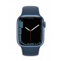 Часы Apple Watch Series 7 GPS 45mm Aluminum Case with Sport Band (Синий / Синий омут) MKN83