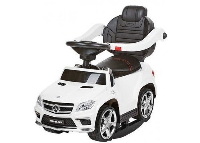 Детский электромобиль - каталка Mercedes GL63 AMG White LUXURY - SX1578H