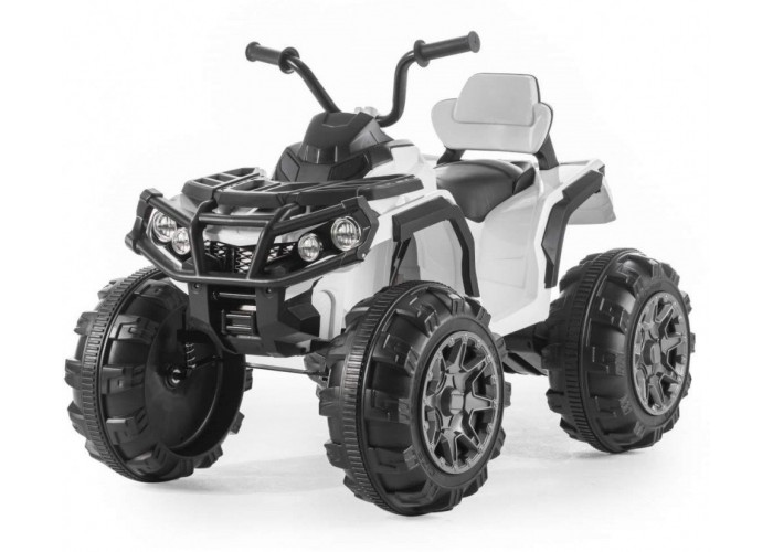 Детский квадроцикл Grizzly ATV White 12V с пультом управления 2.4G- BDM0906