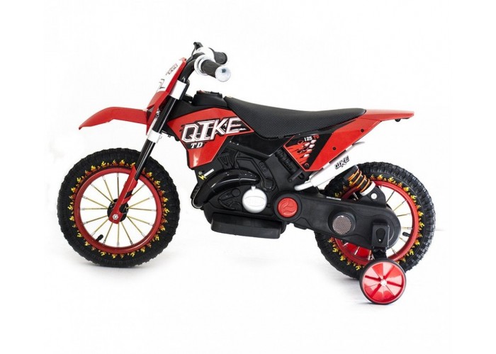 Детский кроссовый электромотоцикл Qike TD Red 6V - QK-3058-RED