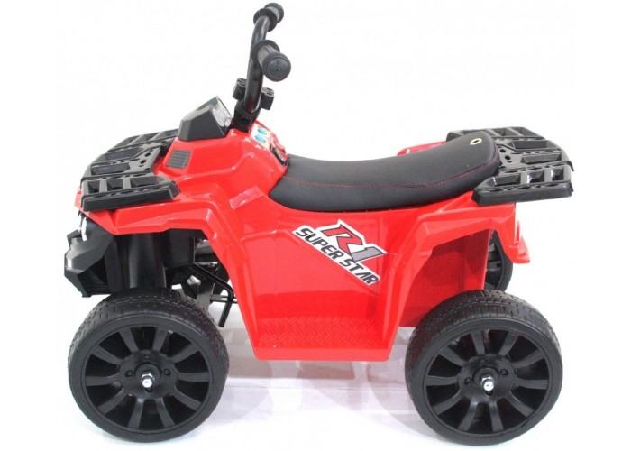Детский квадроцикл R1 на резиновых колесах 6V - 3201-RED