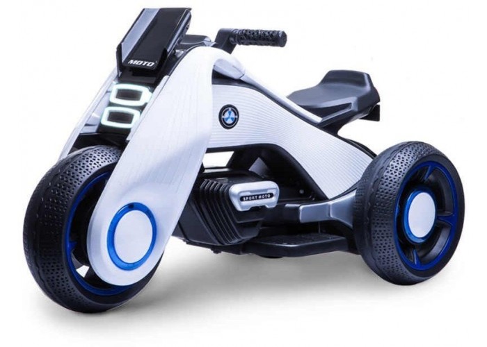 Детский электромотоцикл BMW Vision Next 100 (трицикл) - BQD-6288-WHITE