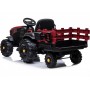 Детский электромобиль Bettyma трактор с прицепом 2WD 12V - BDM0925-RED